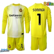 Inter Milan Yann Sommer #1 Keeper Bortedraktsett Barn 2025-26 Langermet (+ Korte bukser)